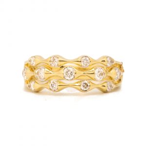 Contour Layered Band 0.50ct - Diamond Ring