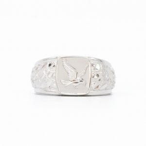 Nugget X Bird - Silver Nugget Ring