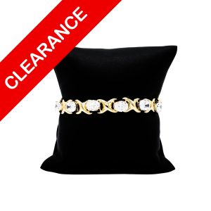 Cz Oval Bracelet 10mm 10k 7" - Bracelet