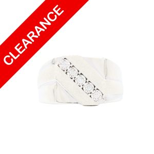 Silver Diamond Ring .10ct - Ring