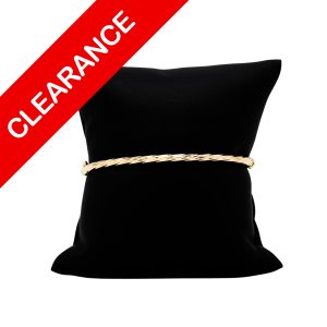 Twist Bangle Bracelet 3mm 10k 7" - Bracelet