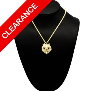 CZ Crown Lion 10k - Pendant