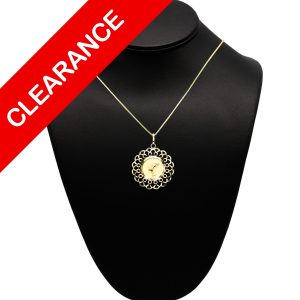 Round Nefertiti 14k - Pendant