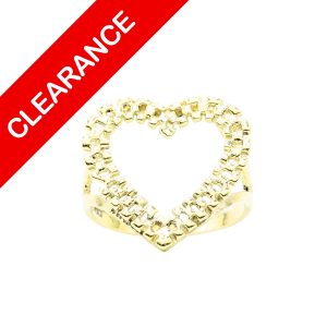 Large Heart Ring 10k - Ring