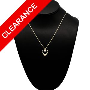 CZ Heart 10k - Pendant