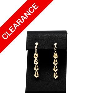4 Tier Dangly 10k  - Earrings