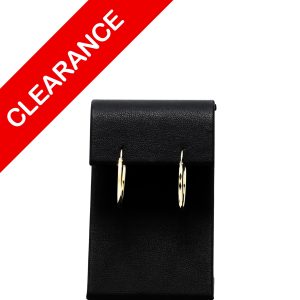 Diamond Shape Design Hoops 10k  - Earrings